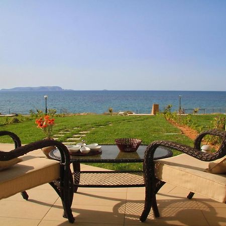 Sea View Beachfront Villa Maria Gouves Bagian luar foto