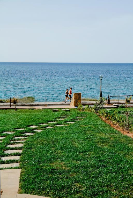 Sea View Beachfront Villa Maria Gouves Bagian luar foto