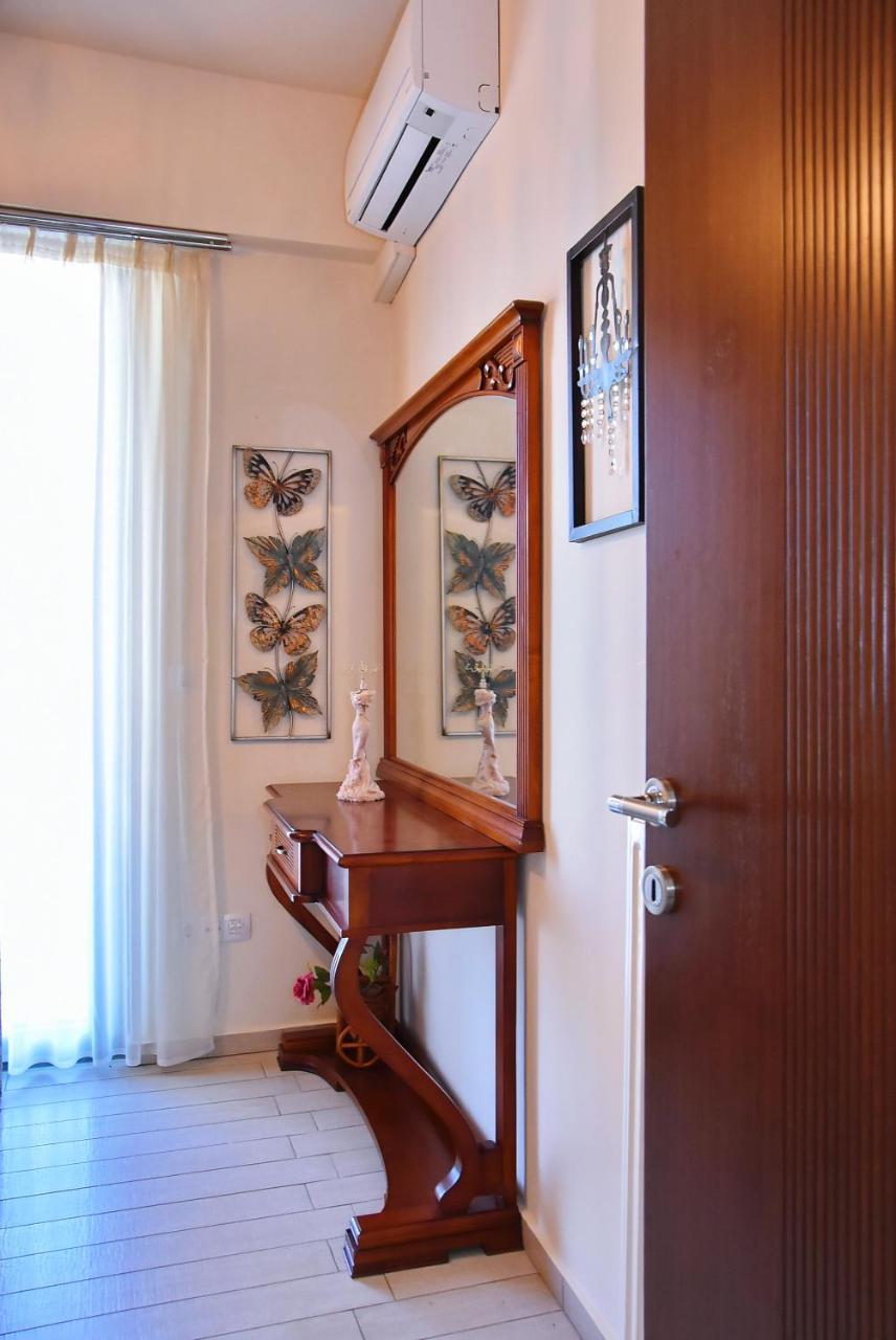 Sea View Beachfront Villa Maria Gouves Bagian luar foto