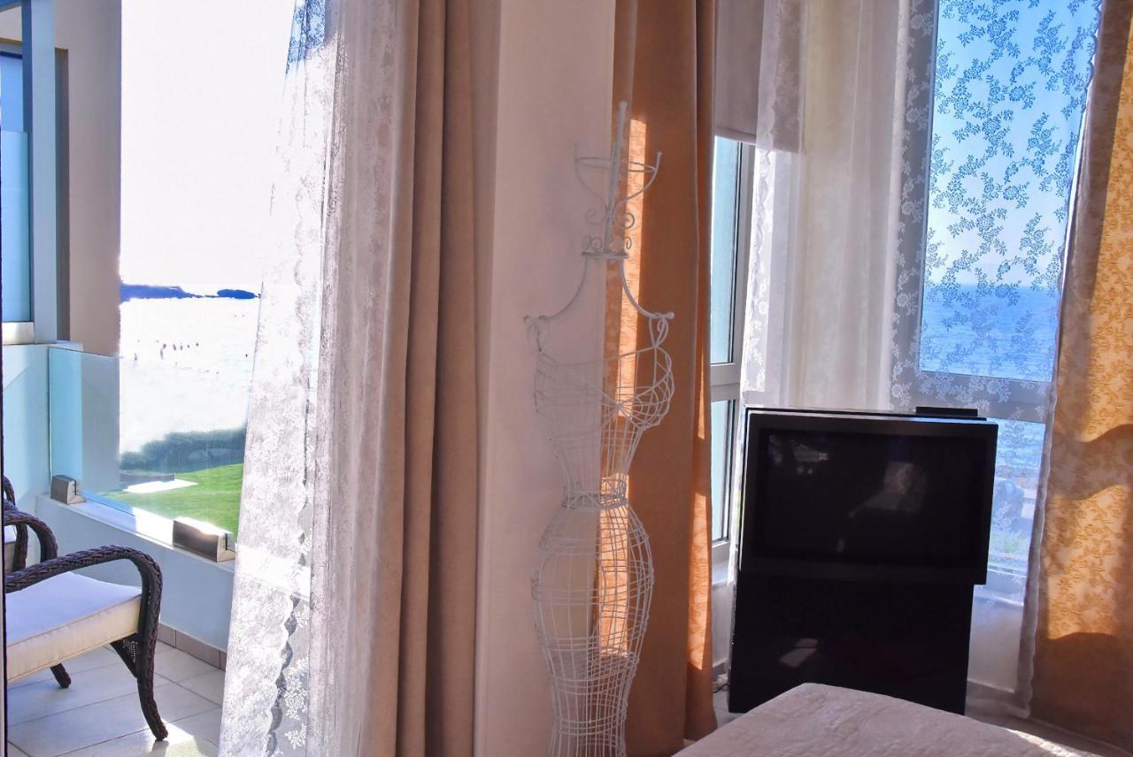 Sea View Beachfront Villa Maria Gouves Bagian luar foto